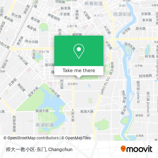师大一教小区-东门 map