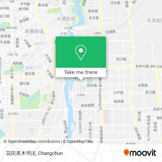花田美木书法 map