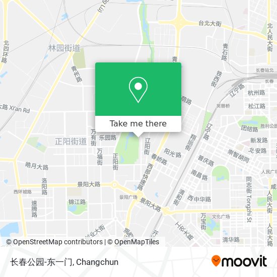 长春公园-东一门 map