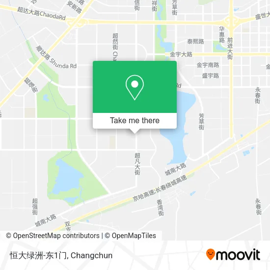 恒大绿洲-东1门 map