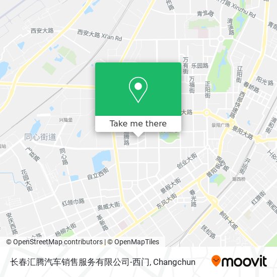 长春汇腾汽车销售服务有限公司-西门 map