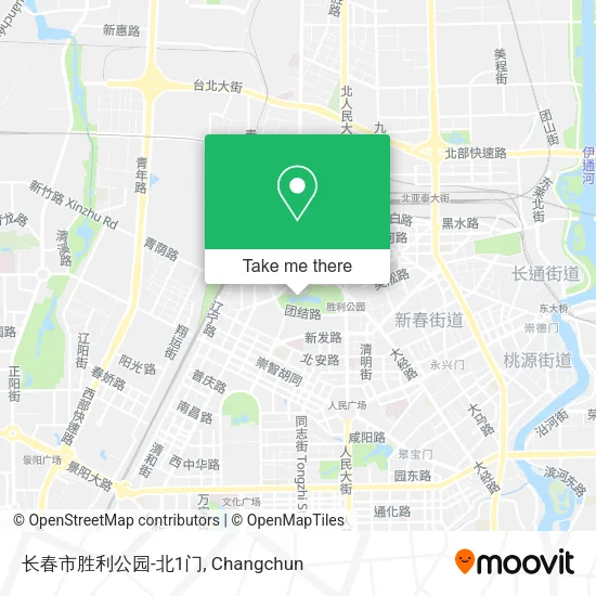 长春市胜利公园-北1门 map