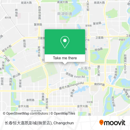 长春恒大嘉凯影城(御景店) map