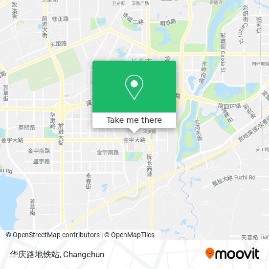 华庆路地铁站 map