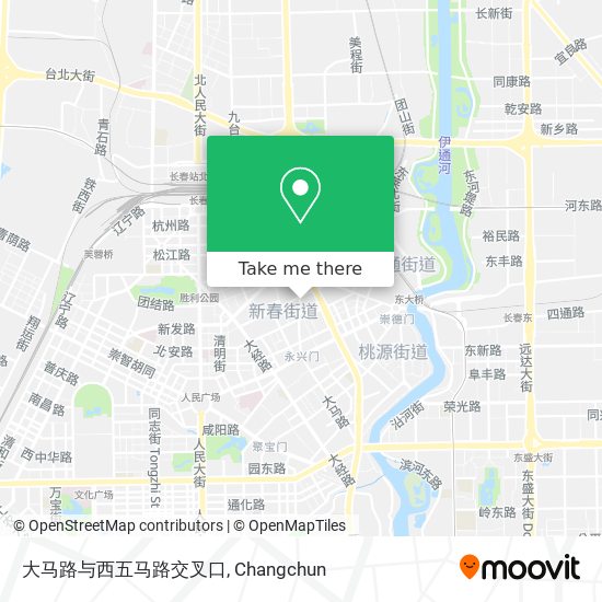 大马路与西五马路交叉口 map