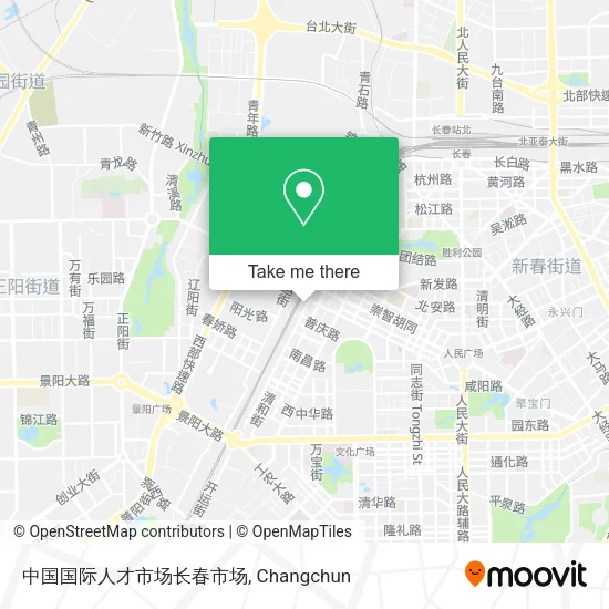 中国国际人才市场长春市场 map