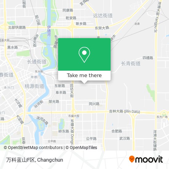 万科蓝山F区 map