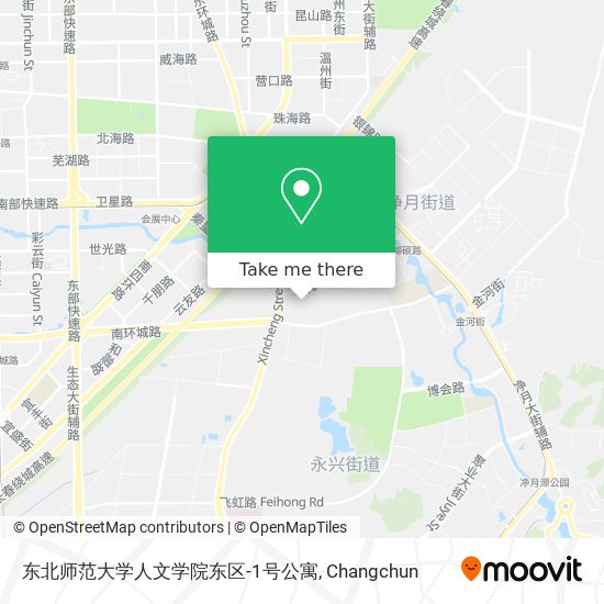 东北师范大学人文学院东区-1号公寓 map