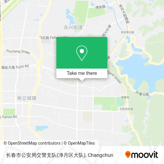 长春市公安局交警支队(净月区大队) map