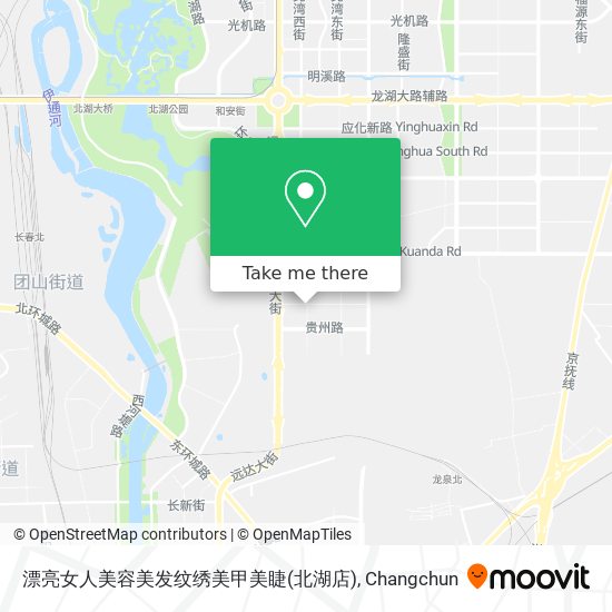 漂亮女人美容美发纹绣美甲美睫(北湖店) map