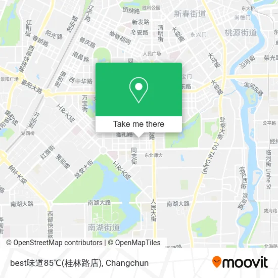best味道85℃(桂林路店) map