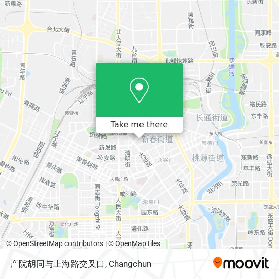 产院胡同与上海路交叉口 map