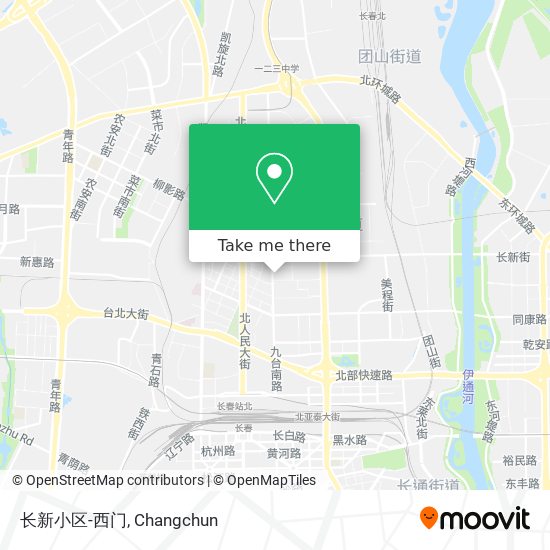 长新小区-西门 map