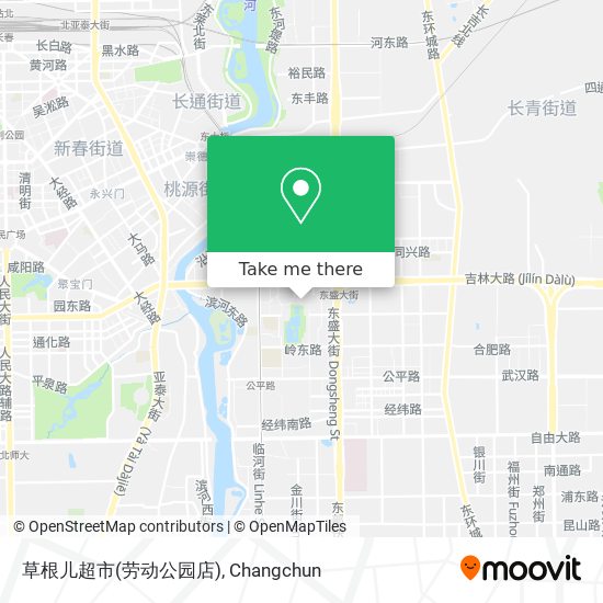 草根儿超市(劳动公园店) map