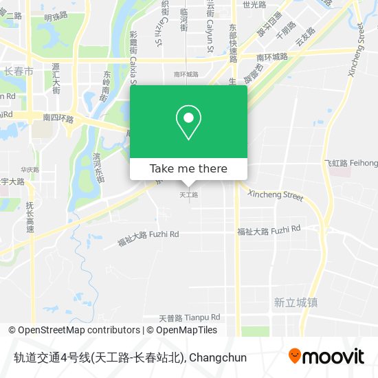 轨道交通4号线(天工路-长春站北) map