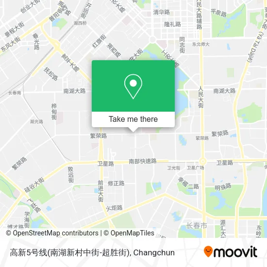 高新5号线(南湖新村中街-超胜街) map
