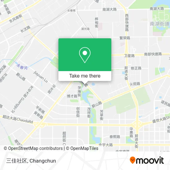 三佳社区 map