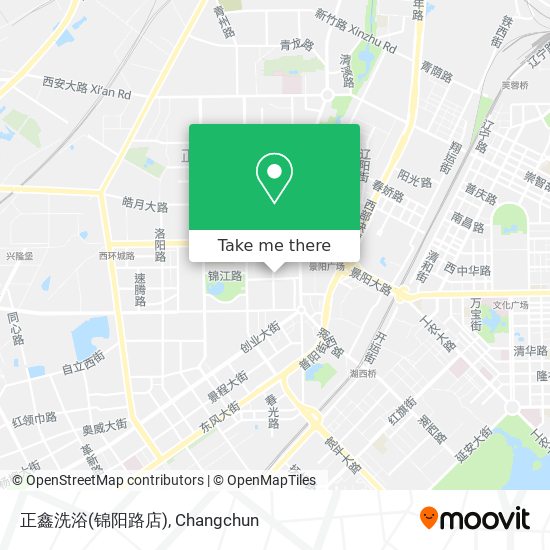 正鑫洗浴(锦阳路店) map