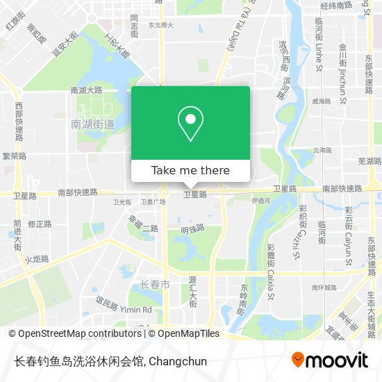 长春钓鱼岛洗浴休闲会馆 map