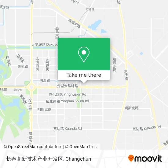 长春高新技术产业开发区 map