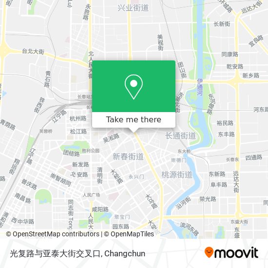 光复路与亚泰大街交叉口 map