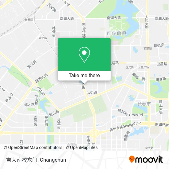 吉大南校东门 map