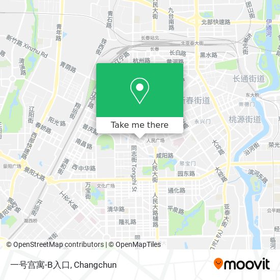 一号宫寓-B入口 map