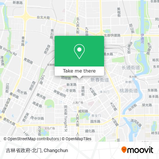 吉林省政府-北门 map