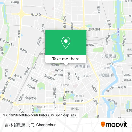 吉林省政府-北门 map