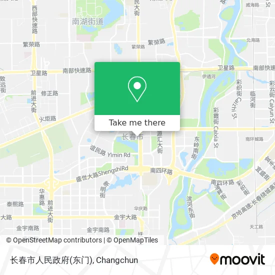 长春市人民政府(东门) map