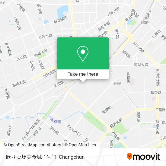 欧亚卖场美食城-1号门 map