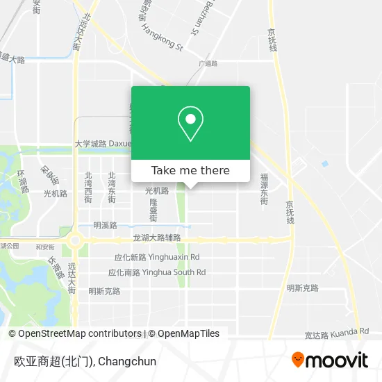 欧亚商超(北门) map