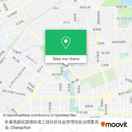 长春高新区双德街道三佳社区社会管理综合治理委员会 map