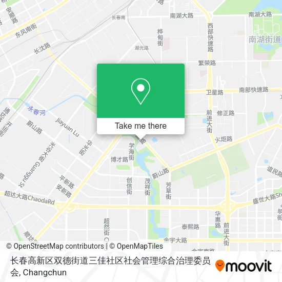长春高新区双德街道三佳社区社会管理综合治理委员会 map