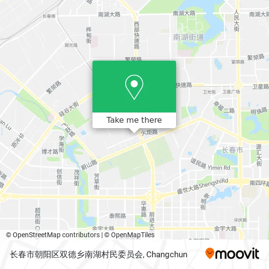 长春市朝阳区双德乡南湖村民委员会 map