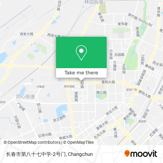 长春市第八十七中学-2号门 map