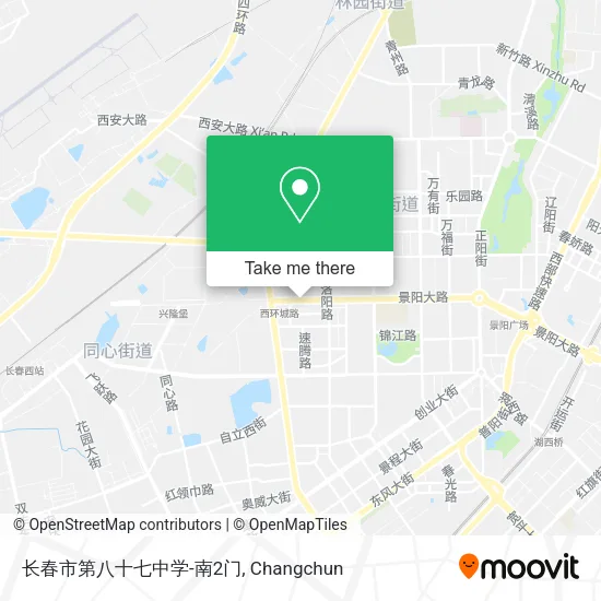 长春市第八十七中学-南2门 map