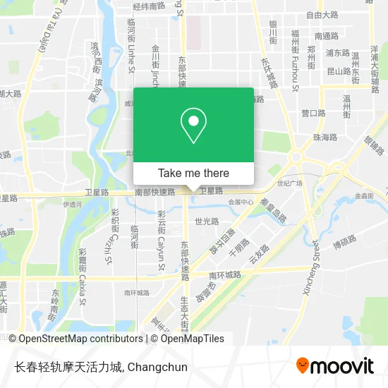 长春轻轨摩天活力城 map