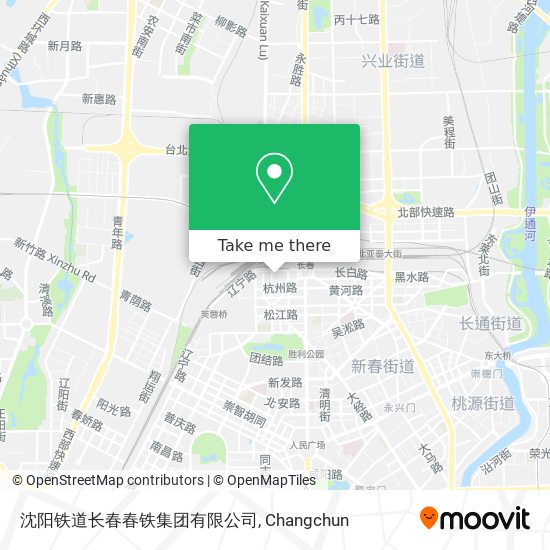 沈阳铁道长春春铁集团有限公司 map