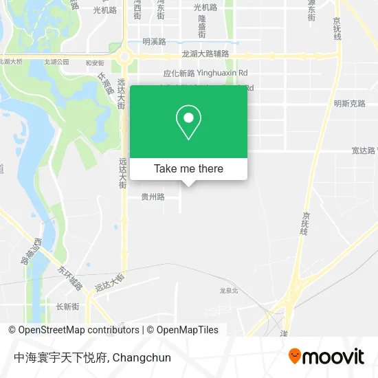 中海寰宇天下悦府 map