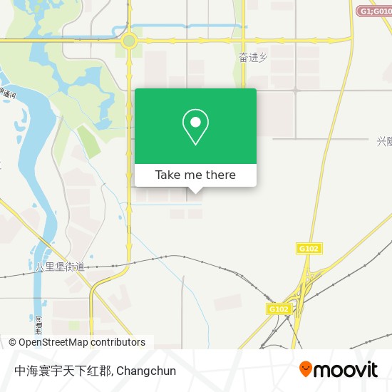 中海寰宇天下红郡 map