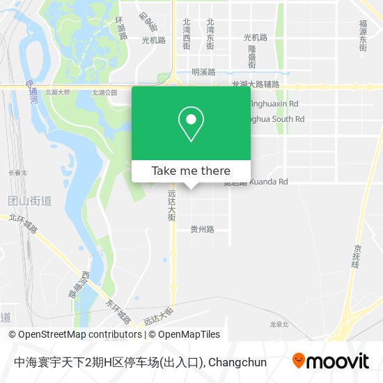 中海寰宇天下2期H区停车场(出入口) map