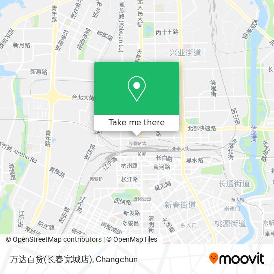 万达百货(长春宽城店) map