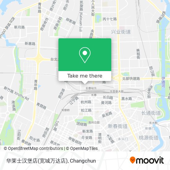 华莱士汉堡店(宽城万达店) map