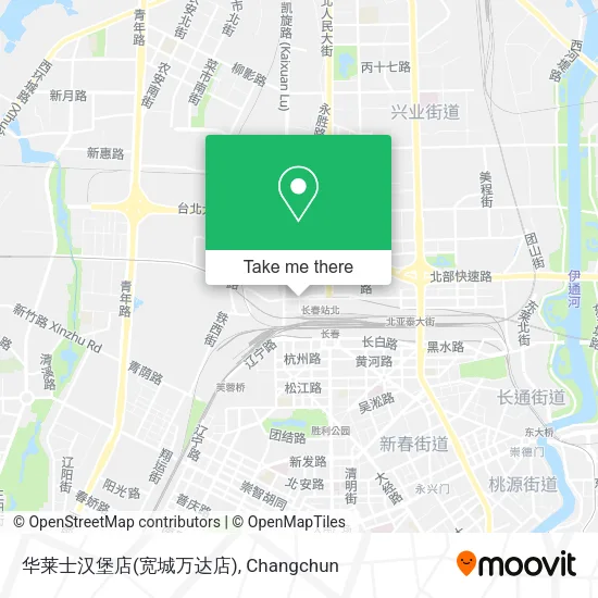 华莱士汉堡店(宽城万达店) map