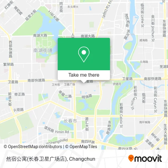然宿公寓(长春卫星广场店) map