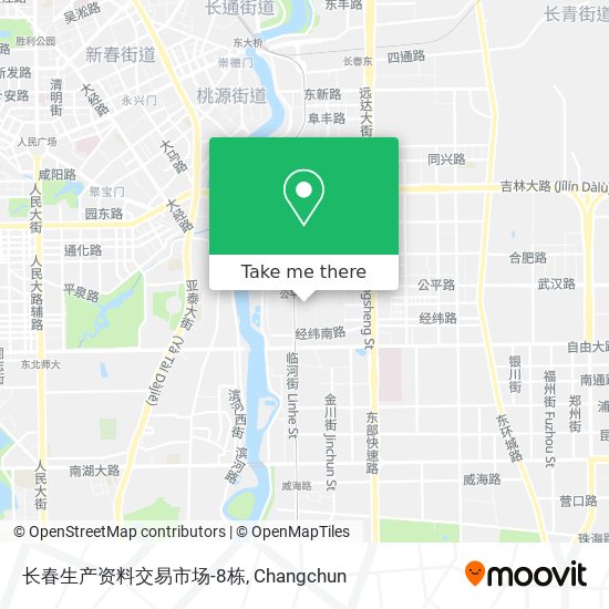 长春生产资料交易市场-8栋 map