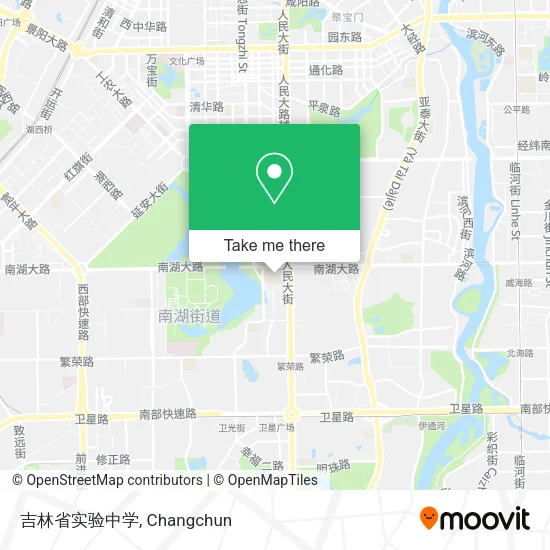 吉林省实验中学 map