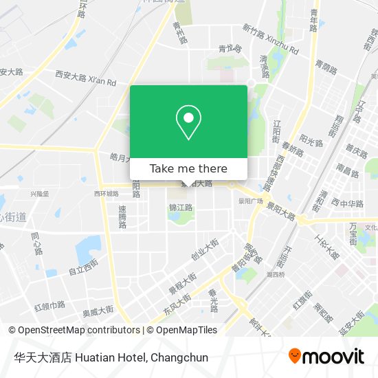 华天大酒店 Huatian Hotel map