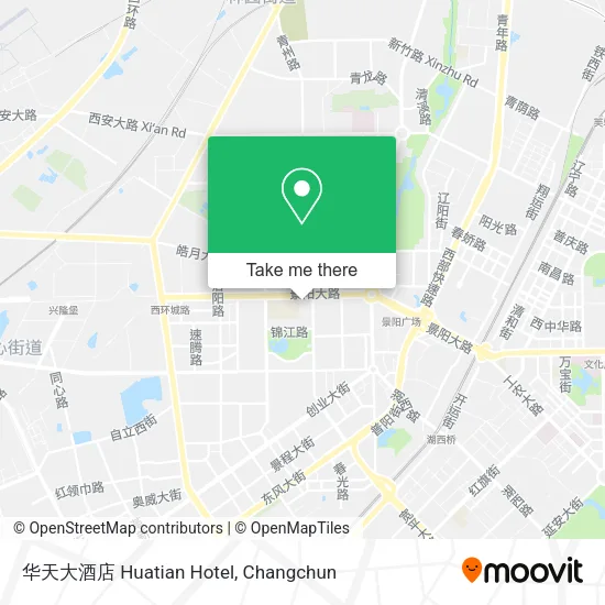 华天大酒店 Huatian Hotel map